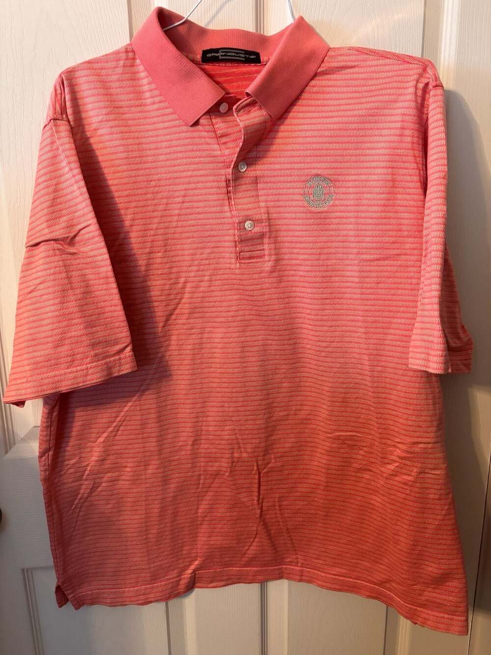 Carnoustie Mercerized Cotton Striped Polo Shirt Hanover Country Club